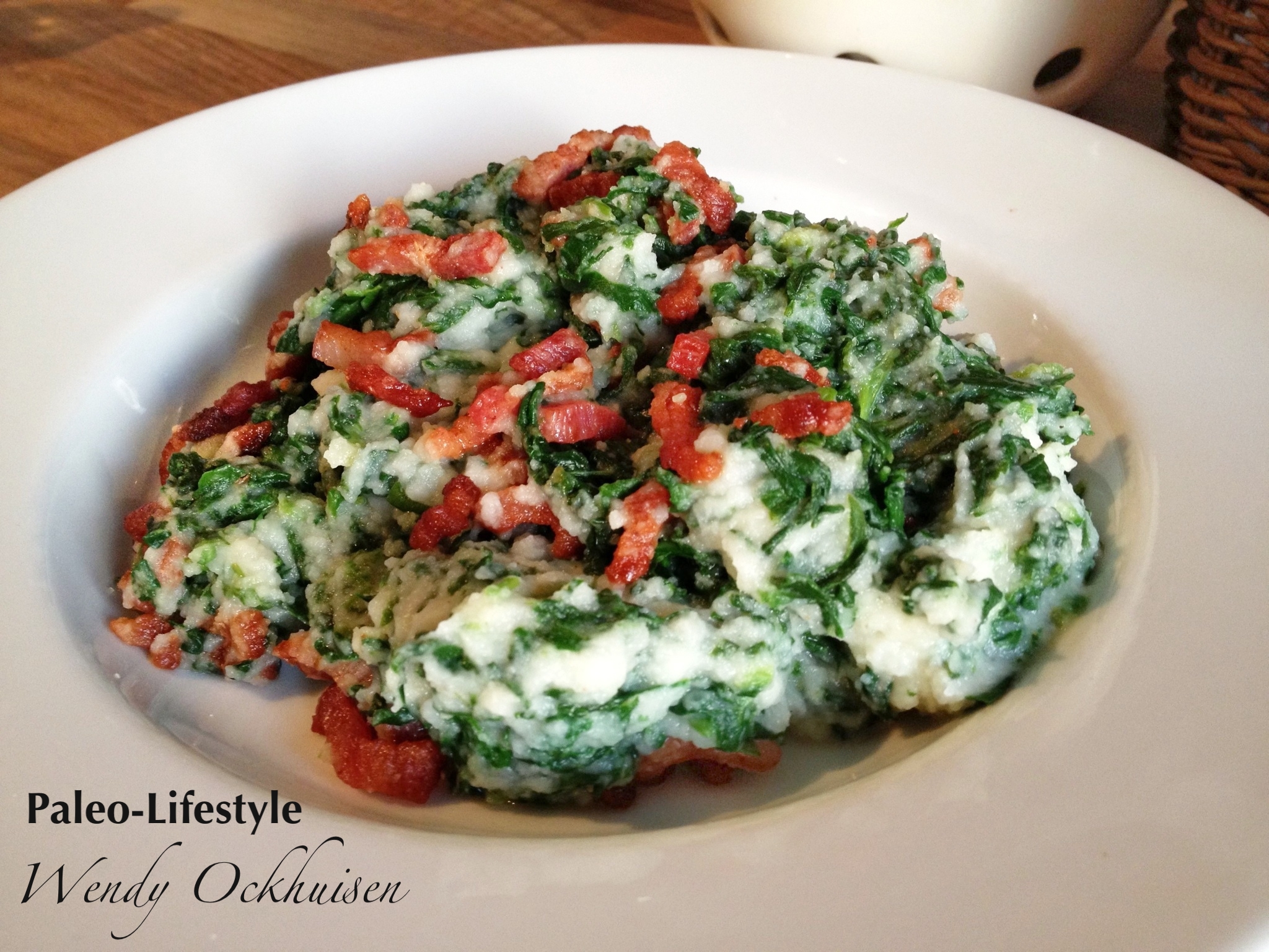 Paleo, recept, spinaziestamppot Paleolifestyle