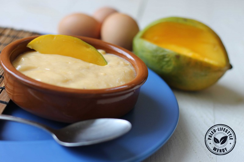 Paleo mango custard