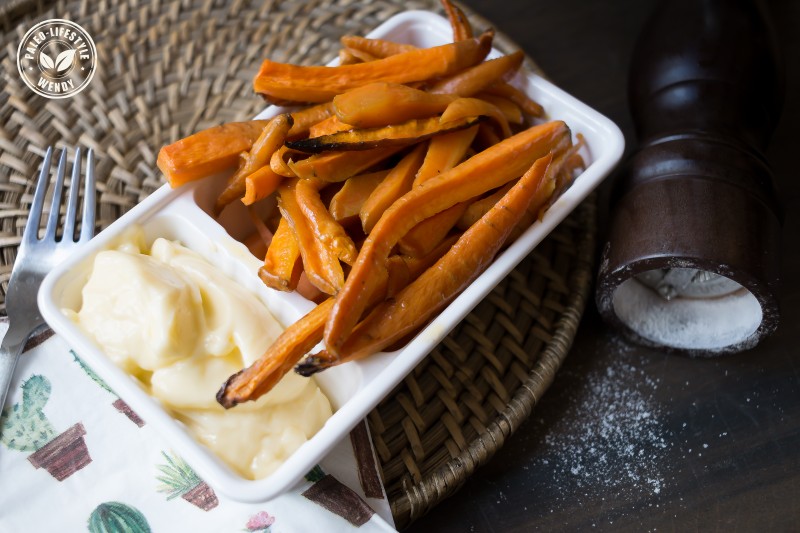 Paleo recept- wortelfrietjes met mayonaise