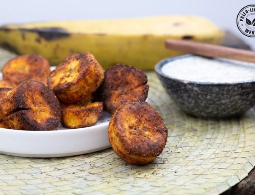 Spicy bakbanaan uit de airfryer