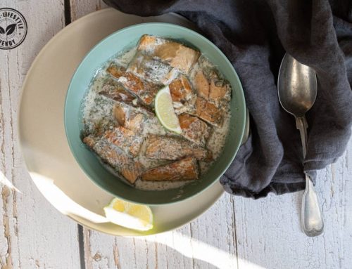 Gerookte makreel in dillesaus