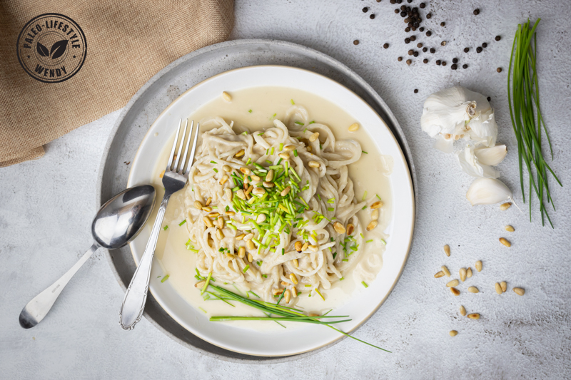 spaghetti in witte saus - Paleo Lifestyle